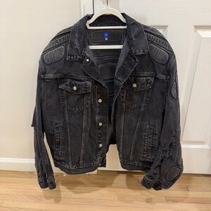 Yeezy Gap Engineered By Balenciaga Padded Denim Jacket Grey Wash Men Size L